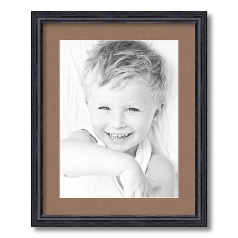 Wood Matte Picture Frame with Mat, Sandpiper