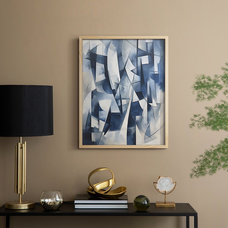 NAUTICAL Series CDxxI, reproduction encadrée - bois massif, H 11 po x l 9 po, Naturel