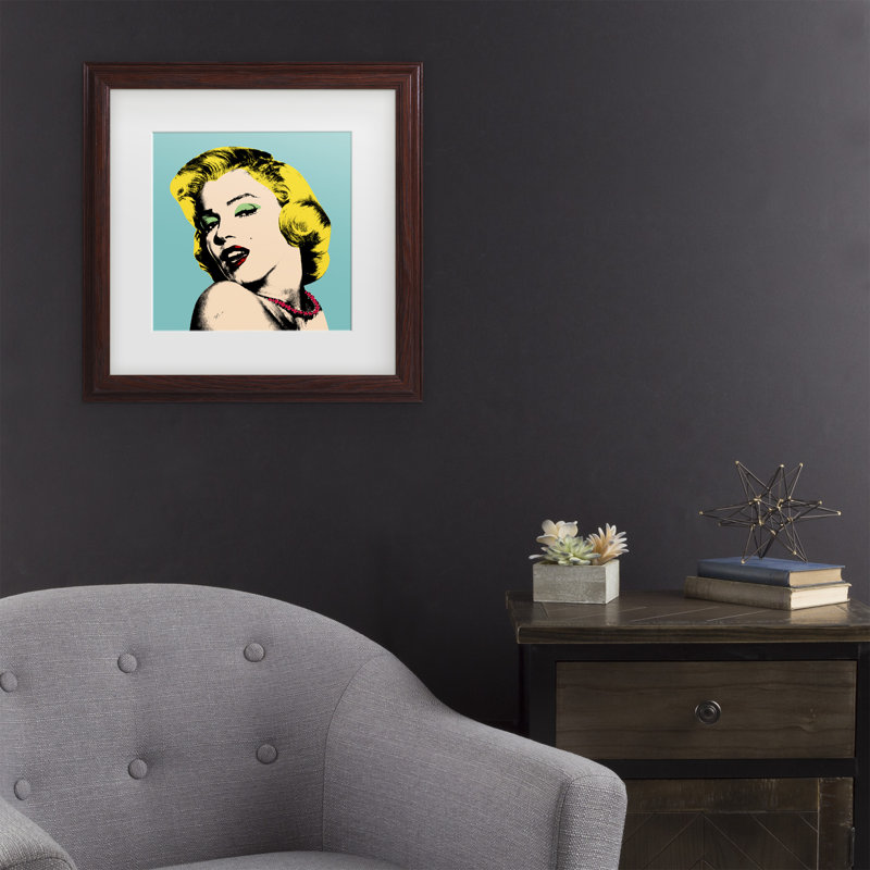 Mark Ashkenazi, art encadré «Andy Warhol», Brun, H 18,75 po x l 18,75 po x P 0,75 po