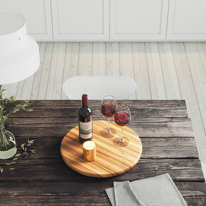 Service à vaisselle Lazy Susan, H 1,25 po x l 18 po x P 18 po