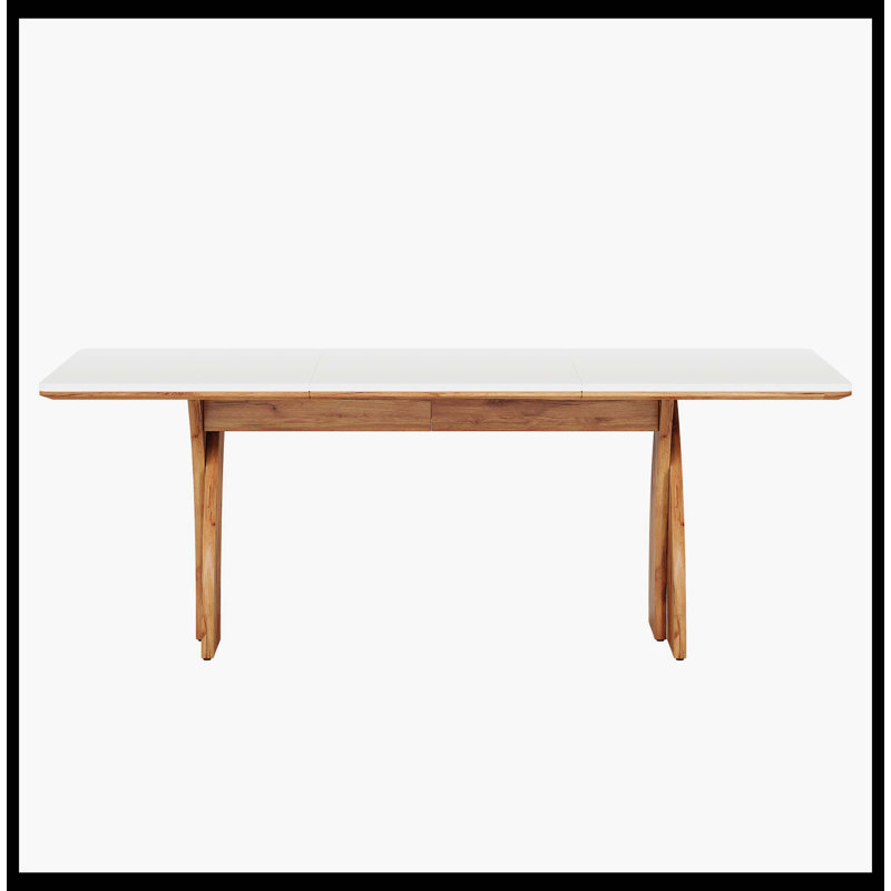 Table de salle à manger 71 ", table de salle à manger moderne avec pieds robustes pour 6 à 8 personnes