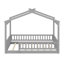 Structure de lit en bois avec clôture-1053917442