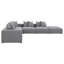 Canapé modulaire gris Amherst 6 pièces