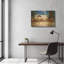  «Winter's Oasis» par Chuck Pinson, art mural en métal doré, 36 po x 24 po-2064323346