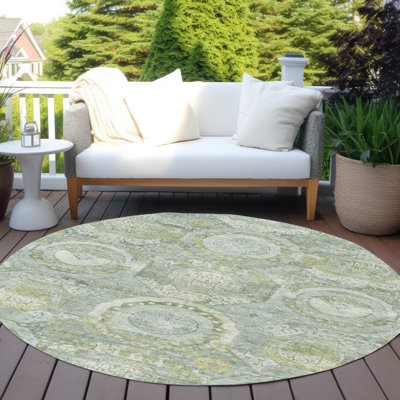 Tapis intérieur / extérieur vert Savarna