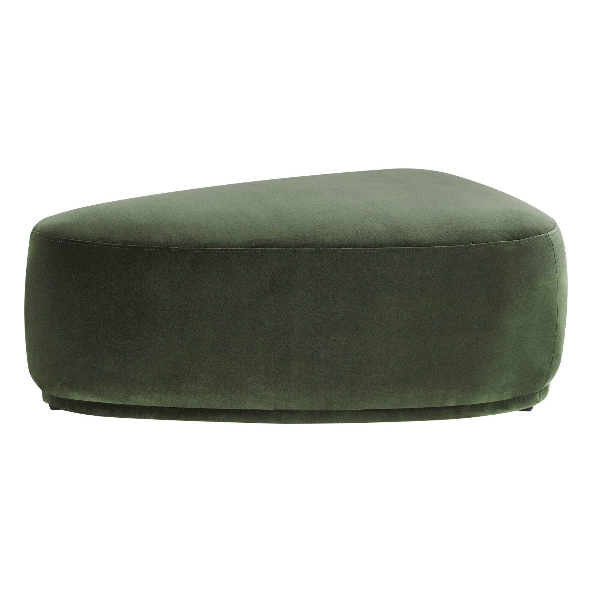 Adna Triangle Cocktail Ottoman (set Of 2), Moss Luxe Velvet