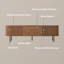 Meuble télé de style Mid-Century, console média en bois minimaliste avec volet roulant-581230149-584730142