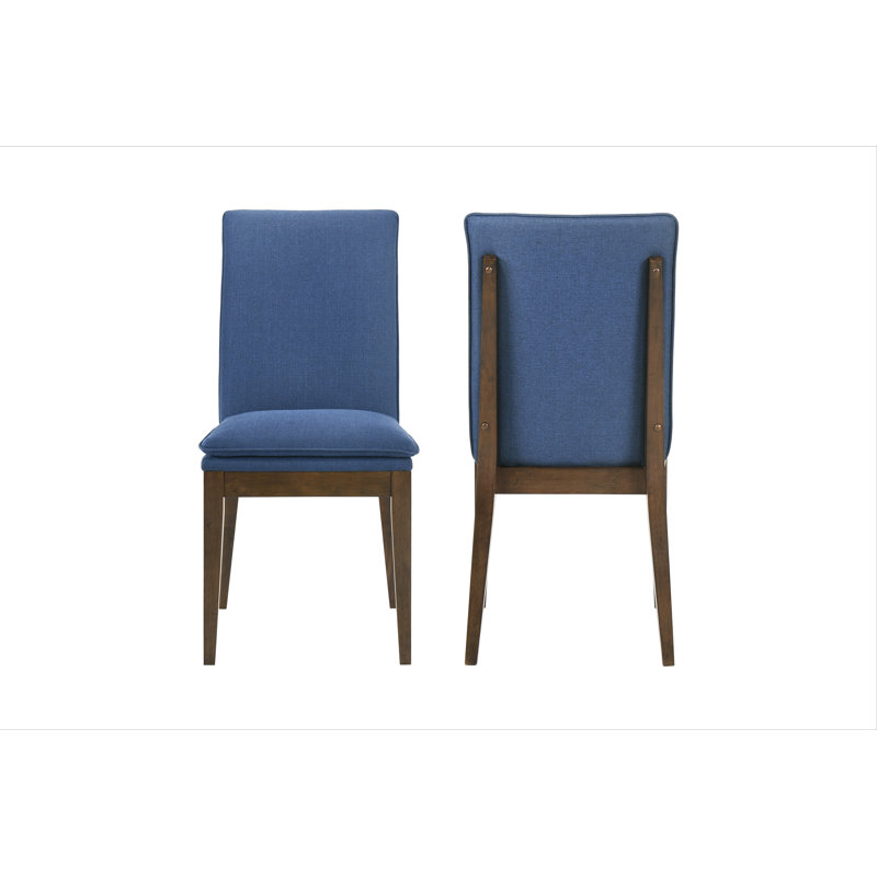 Carlyssia 21'' H Upholstered Side Chair, Blue