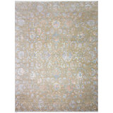 Floral Area Rug in Natural
