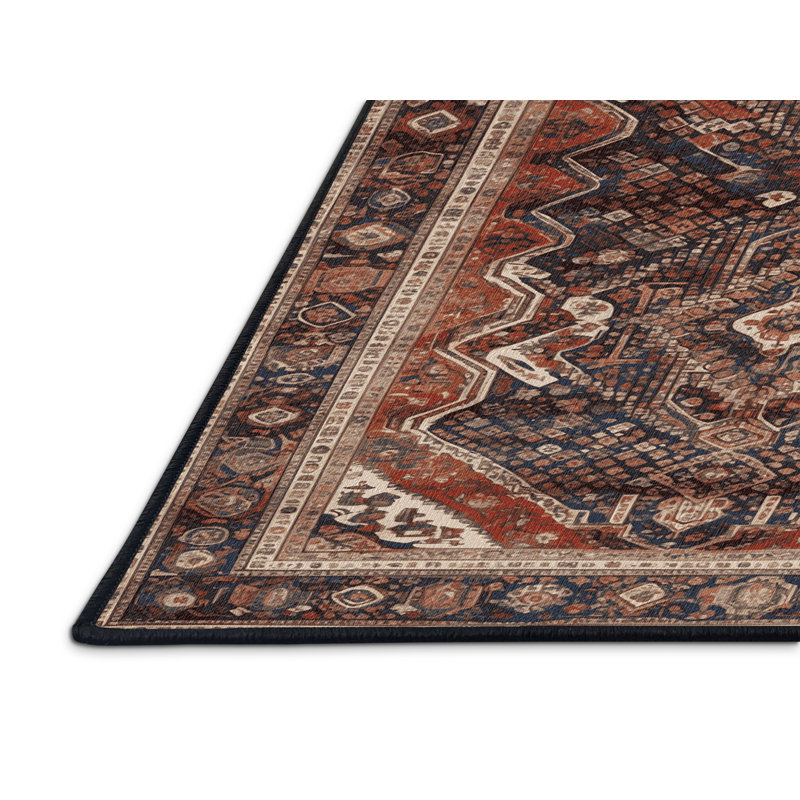 Tapis brun lavable à la machine, Rectangulaire 8 pi x 10 pi