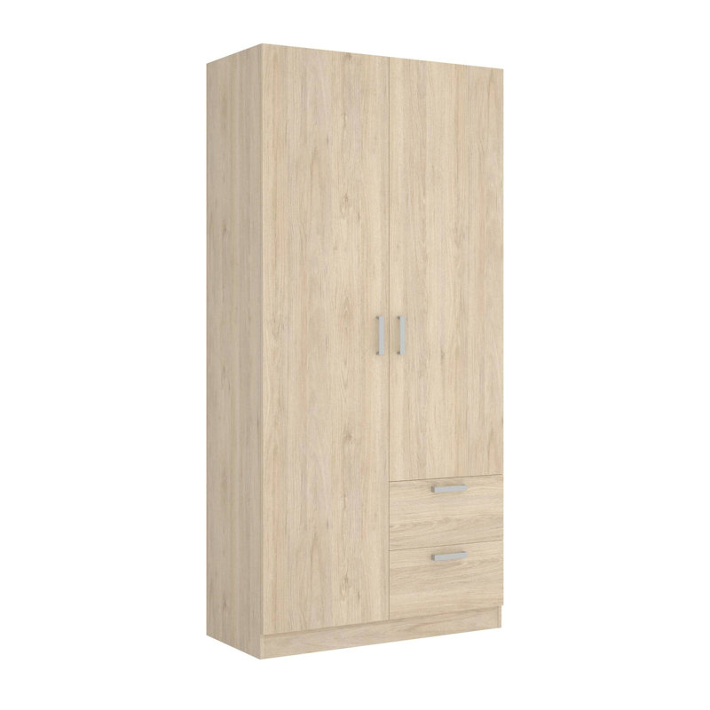 2 Door Manifactured Wood Wardrobe