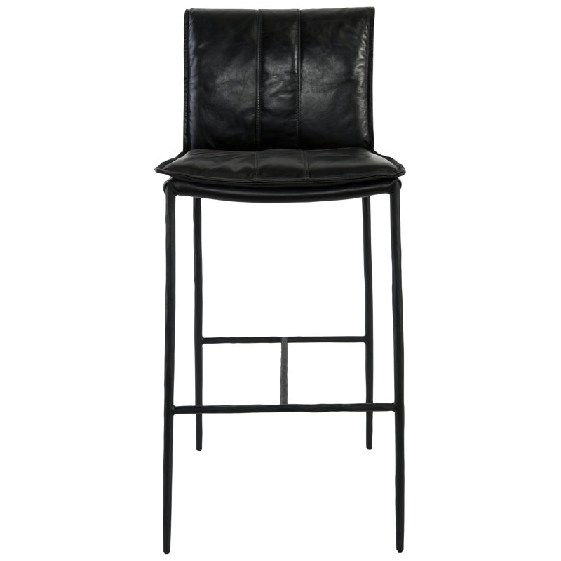 Mayer 26 Counter Stool Antique Brown, Bar Stool (31" Seat Height), Black
