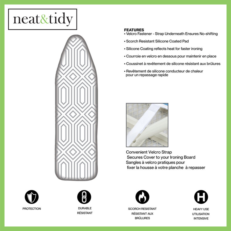 N&T Ironing Board Cover, Silver