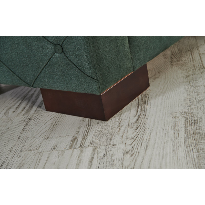 Fauteuil 35 po, 100 % polyester vert, Brun foncé