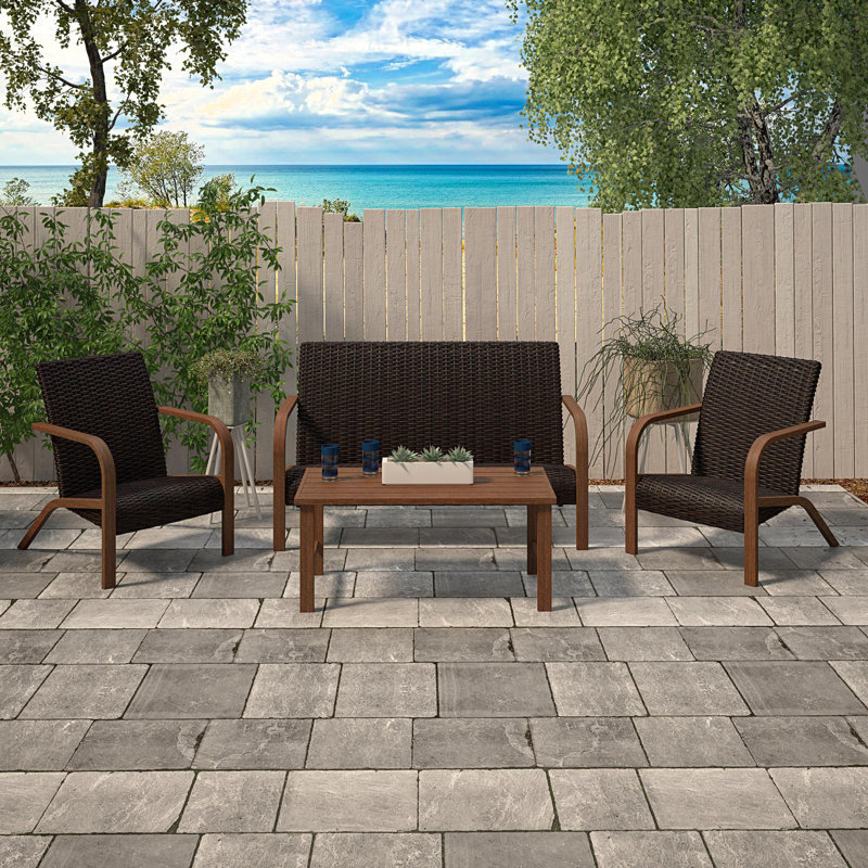 Debernardo Metal Outdoor Lounge Chair