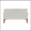 Modern Living Room Furniture 2pc Causeuse beige Chenille-103517284