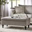 Grey With Feature And Spacious Storage Attractive Fabric Tuft Area