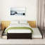 Lit plateforme double avec lit gigogne simple et 2 tiroirs-993169959