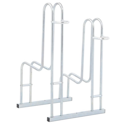 Galvanized Steel Anchored Bike Rack