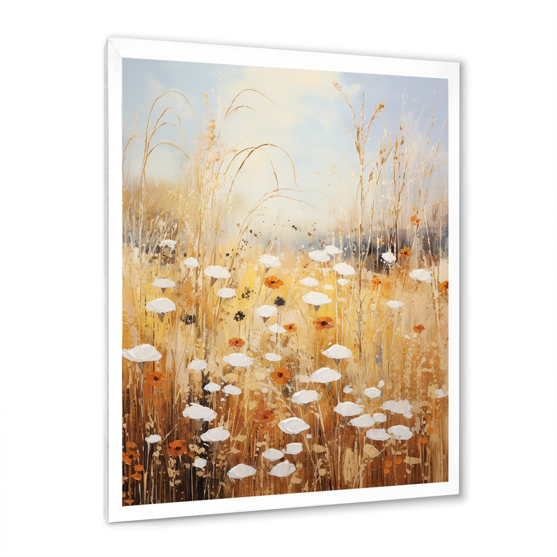 Meadow of Dreams - Imprimé, H 40 po x l 30 po x P 1,5 po, Cadre simple blanc