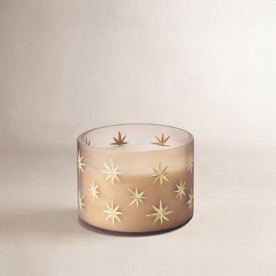 Winter Frosted Glass Candle