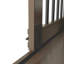 Cage double pour chien 71 po avec 3 tiroirs cannelés et prise de courant Aceston Aceston-122481507