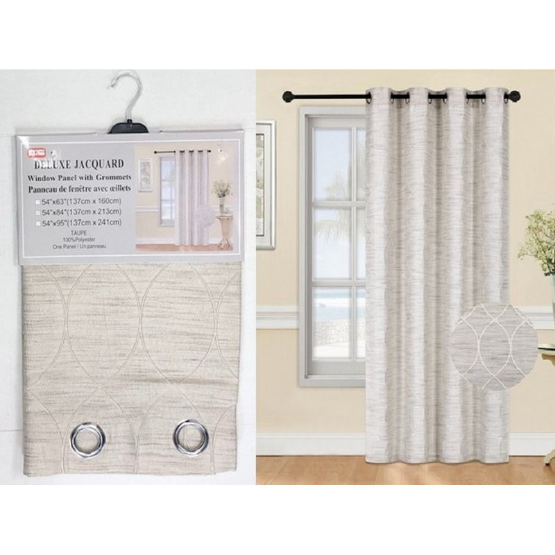 Semi Sheer Curtain Single Panel, 54" x 95"