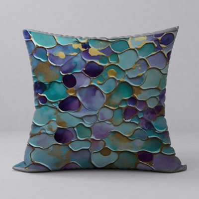 Abstract Reversible Throw Pillow