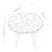 Karaya Round Metal Base Dining Table
