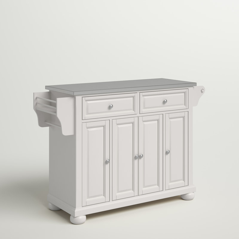Haslingden Kitchen Island, White