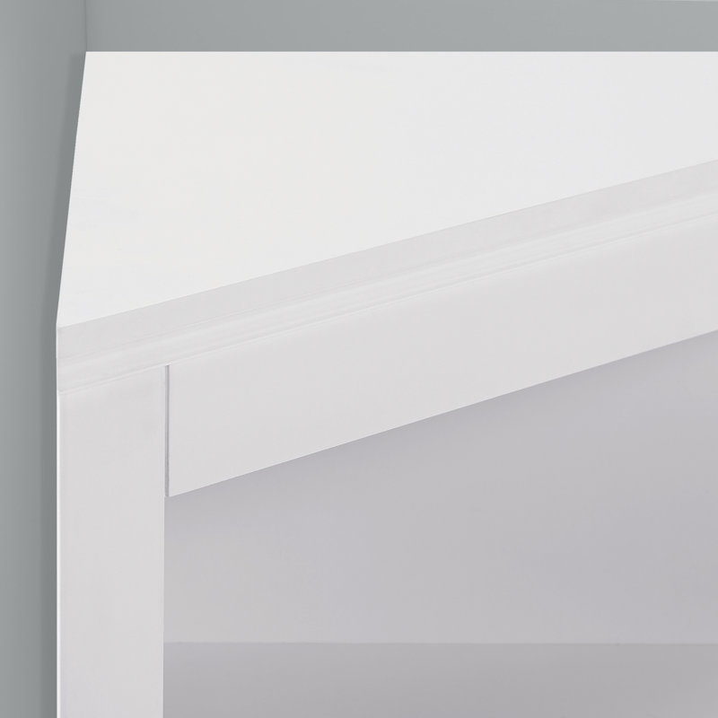 2 - Door Corner Accent Cabinet, White