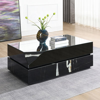 Mirrored Coffee Table, Living Room Table, Cocktail Table
