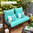 Outdoor 4'' Bench Seat / Back Cushion-503256126