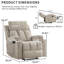 Fauteuil inclinable manuel l 33,07 po avec massage et chauffage -204257799