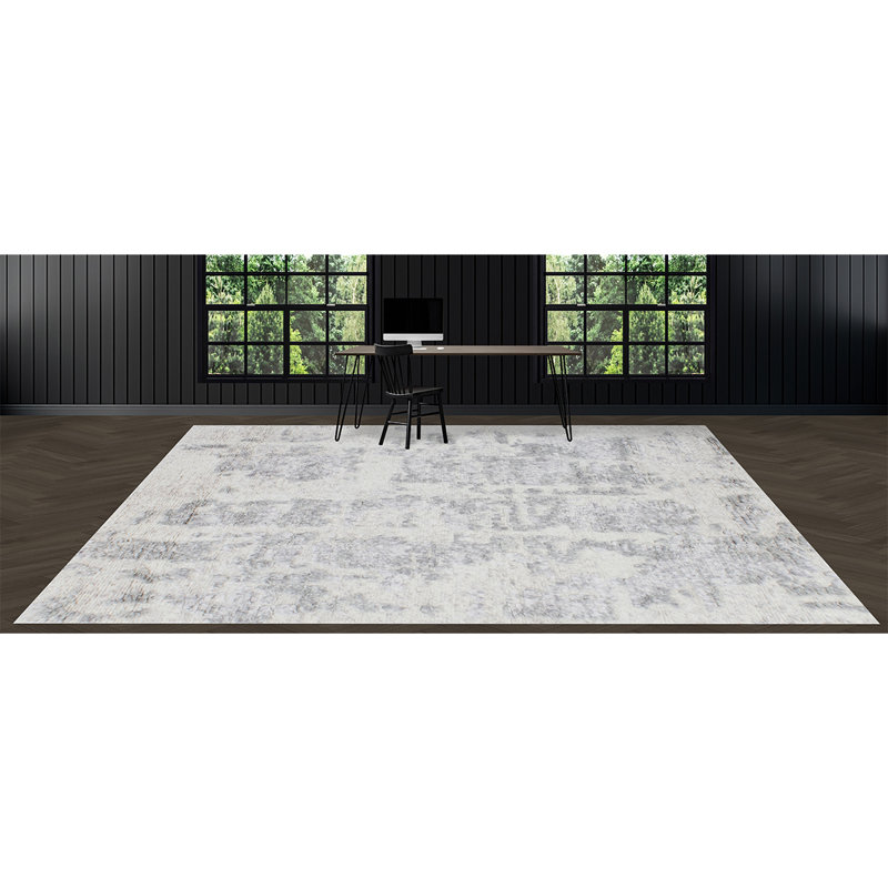 0ZARTZN33GYLY Wool Area Rug, Rectangle 9' x 12'