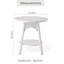 Table de bout ronde moderne avec tablette