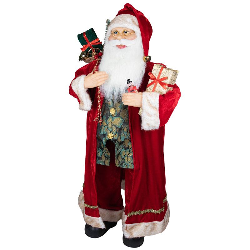 Santa Claus Christmas Figure, 36" H x 18.5" W x 10" D