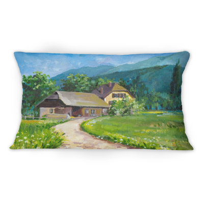 Coussin Little Road In The Landscape