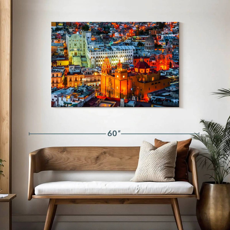 Bâtiments de la ville de Guanajuato, H 30 po x l 45 po