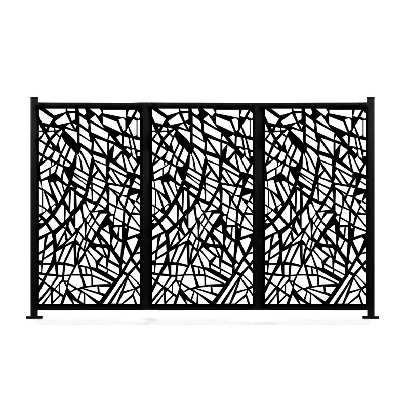 Panneau de clôture décoratif en métal