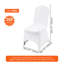 Housse de chaise pliante en élasthanne extensible, housse de chaise ajustée universelle, housses de protection amovibles lavables, pour mariage, vacances, banquet, fête, célébration, salle à manger (blanc 200PCS)