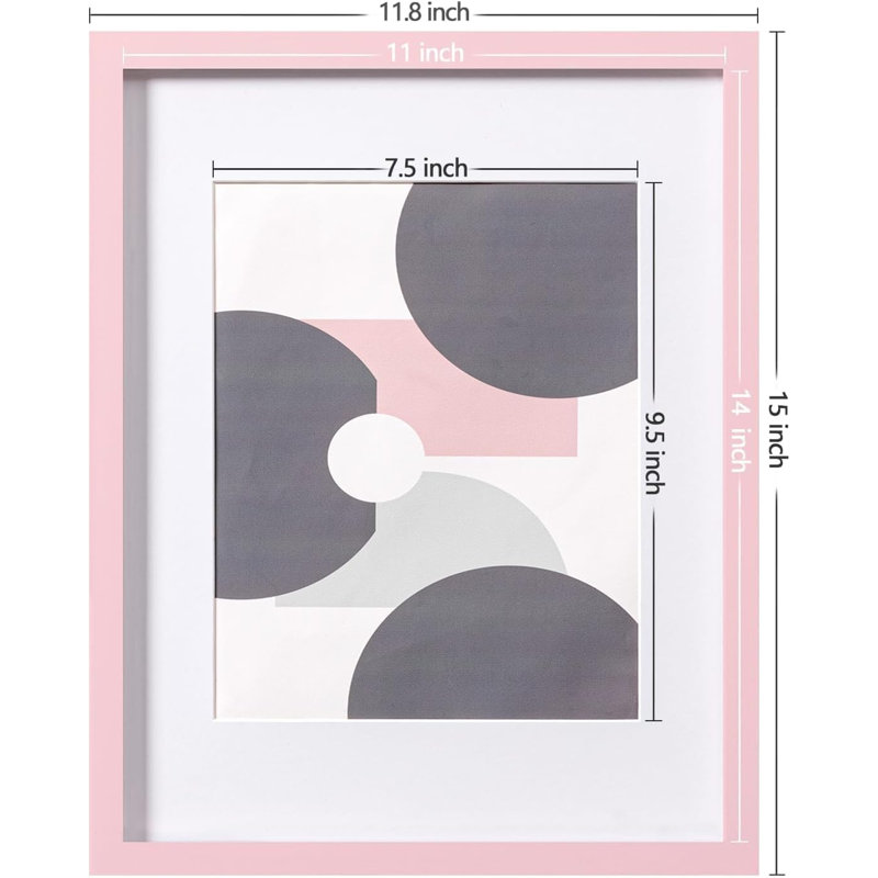 4-pack 11x14 Solid Wood Picture Frames With Real Glass