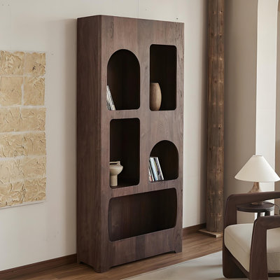 Bibliothèque de luxe en bois massif de style américain