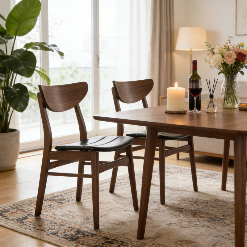 Chaise de salle à manger, ensemble de 2 (table non incluse)