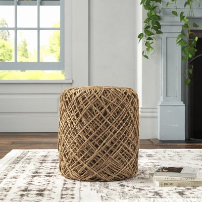 Pouf rond Rudolph de 15,7 po de largeur
