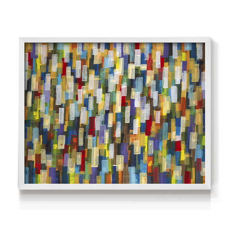 Confetti II - reproduction encadrée - réarmable, H 11 po x l 14 po, Blanc