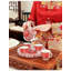 Service à thé pour mariage Double Double Happiness - théière en porcelaine 16 oz avec 4 tasses et plateau