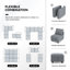 Canapé modulaire Honbay-1465559909