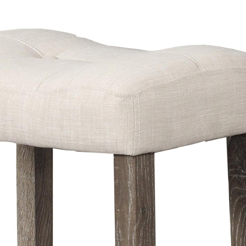 Ensemble de 2 tabourets de comptoir à hauteur de comptoir, tabouret de style transitionnel avec repose-pieds et tabouret de bar