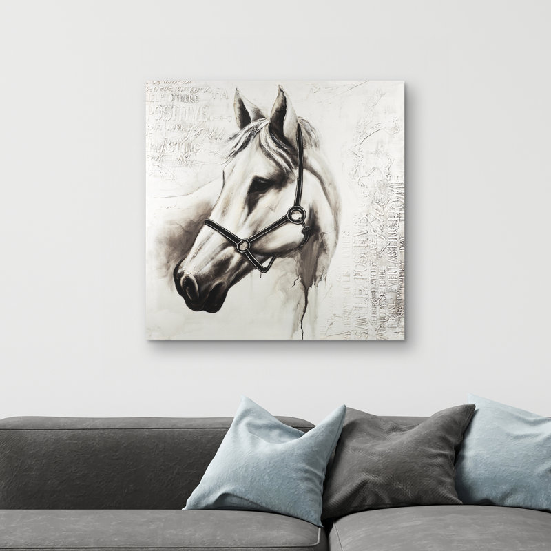Flicka the horse - 32"x32" art on canvas